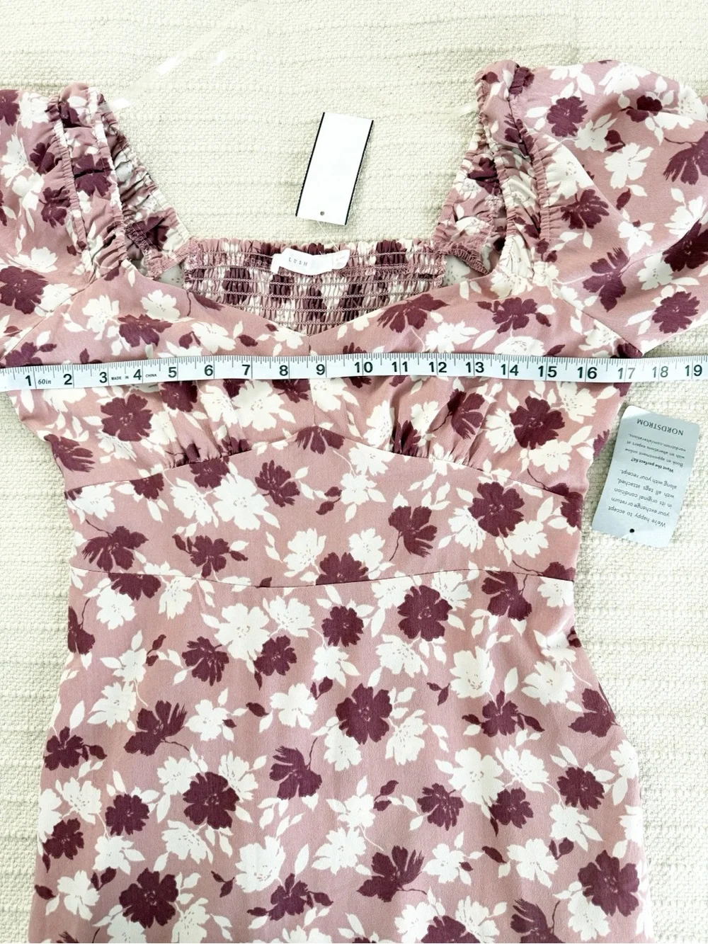 Lush Rose Pink Floral Midi Dress - Picture 4 of 7